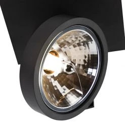 Brandneu 🤩 QAZQA Design Spot schwarz verstellbar 1-flammig inkl. LED - Go 🎁 -Deckenleuchten Verkaufs-Shop 7858 91010 2