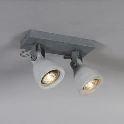 Bester Verkauf 🔥 QAZQA Industriestrahler grau Beton 2-flammig - Creto 🤩 13 Bester Verkauf 🔥 QAZQA Industriestrahler grau Beton 2-flammig - Creto 🤩 -Deckenleuchten Verkaufs-Shop 7862 94003 3