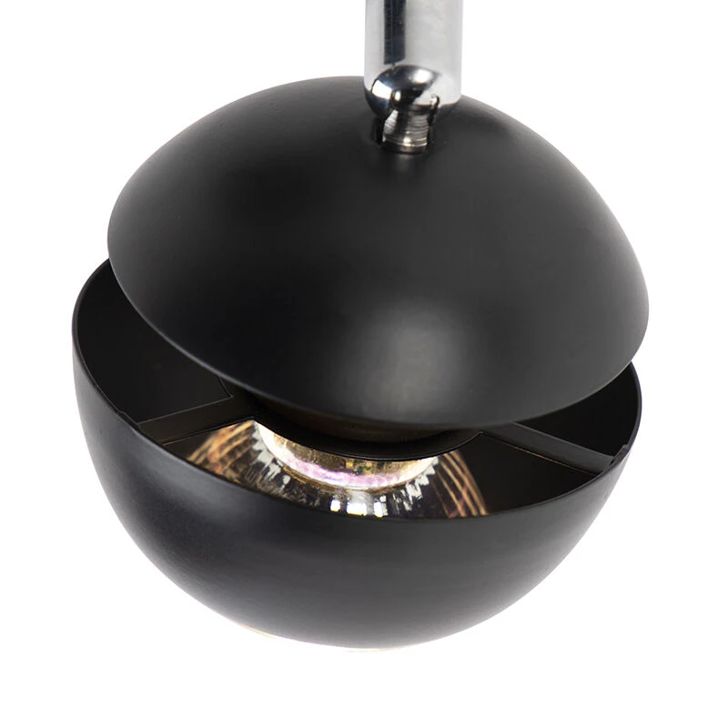 Brandneu ✔️ QAZQA Moderner Spot 2-Flammig schwarz mit goldener Innenseite - Buell Deluxe 🧨 6 Brandneu ✔️ QAZQA Moderner Spot 2-Flammig schwarz mit goldener Innenseite - Buell Deluxe 🧨 – Bild 6