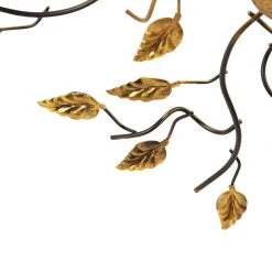 Brandneu ⭐ QAZQA Vintage plafondlamp zwart met goud 50 cm 3-lichts - Foglie 😍 -Deckenleuchten Verkaufs-Shop 7877 105993 2