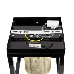 Bestes Angebot 👏 QAZQA Industrielle Deckenlampe schwarz mit Gold - Cage Tess 🤩 -Deckenleuchten Verkaufs-Shop 7886 104332 10