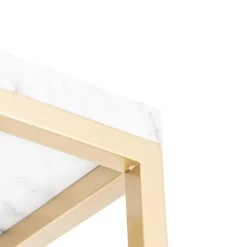 Großhandel 🎁 QAZQA Industrielle Deckenlampe Gold mit Marmor - Cage 🔔 -Deckenleuchten Verkaufs-Shop 7893 105256 7