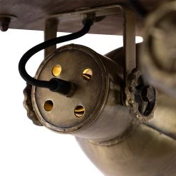 Billig ⌛ QAZQA Deckenleuchte Bronze mit Holz 3-flammig - Mangos 👍 -Deckenleuchten Verkaufs-Shop 7900 102354 6