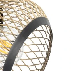 Besorgen 👍 QAZQA Modernes Punktschwarz mit Gold - Lucas ✔️ -Deckenleuchten Verkaufs-Shop 7904 105153 4