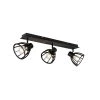 Bestpreis ⭐ QAZQA Industrielle Deckenlampe schwarz 3-flammig - Fotu ⌛
