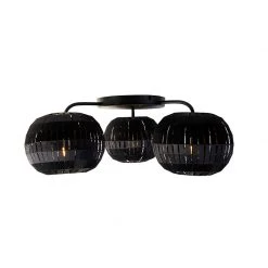 Billig ❤️ QAZQA Moderne Deckenleuchte schwarz 3-flammig - Zoë ✔️ -Deckenleuchten Verkaufs-Shop 7930 105536 8