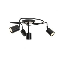 Budget ⭐ QAZQA Moderner Deckenspot schwarz verstellbar 4-flammig - java 🔥 -Deckenleuchten Verkaufs-Shop 7939 105845 8