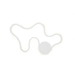 Billig 🔥 QAZQA Moderne Wandleuchte weiß inkl. LED - Plomp 🛒 -Deckenleuchten Verkaufs-Shop 7947 98406 9