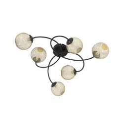 Top 10 ⌛ QAZQA Moderne Deckenleuchte schwarz mit goldenen 6-Lichtern - Athens Wire 🧨 -Deckenleuchten Verkaufs-Shop 7977 103146 12