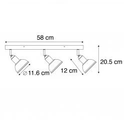 Top 10 ⭐ Trio Leuchten Industrieller Spotstahl 3-Licht - Arti 😉 -Deckenleuchten Verkaufs-Shop 8002 102095 2