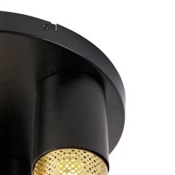 Billig 👍 QAZQA Industrielle Deckenlampe schwarz mit goldenem rundem 3-Licht - Raspi ✨ 17 Billig 👍 QAZQA Industrielle Deckenlampe schwarz mit goldenem rundem 3-Licht - Raspi ✨ -Deckenleuchten Verkaufs-Shop 8032 104452 5
