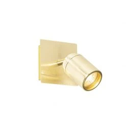 Brandneu 🧨 QAZQA Professional Moderne badkamer spot messing vierkant IP44 - Ducha 👍 -Deckenleuchten Verkaufs-Shop 8037 105236 2