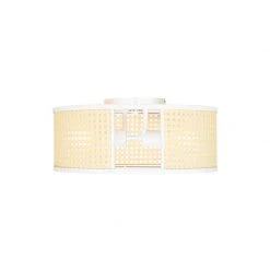 Budget 🎁 QAZQA Retro-Deckenleuchte weiß mit Rattan 40 cm - Akira 🔔 23 Budget 🎁 QAZQA Retro-Deckenleuchte weiß mit Rattan 40 cm - Akira 🔔 -Deckenleuchten Verkaufs-Shop 8051 105044 9