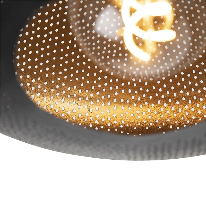 Neu 🤩 QAZQA Orientalische Deckenlampe schwarz mit Gold 40 cm - Radiance ✨ 4 Neu 🤩 QAZQA Orientalische Deckenlampe schwarz mit Gold 40 cm - Radiance ✨ – Bild 4