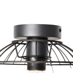 Auslauf 💯 QAZQA Oosterse plafondlamp zwart met rotan 25 cm - Emir 🧨 -Deckenleuchten Verkaufs-Shop 8056 105622 5