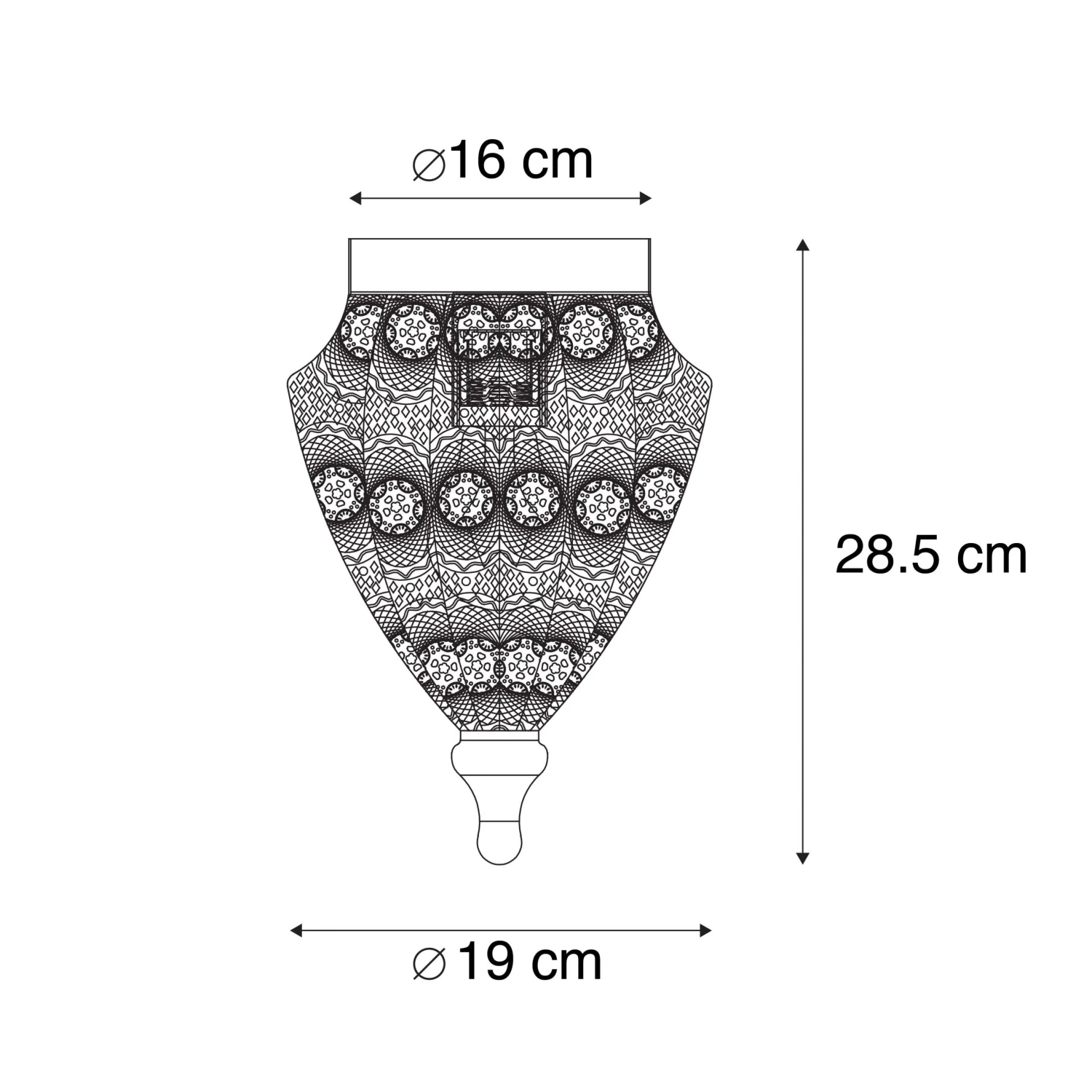 Besorgen 🎉 QAZQA Orientalische Deckenlampe Gold 19 cm - Mowgli 🥰 5 Besorgen 🎉 QAZQA Orientalische Deckenlampe Gold 19 cm - Mowgli 🥰 – Bild 5