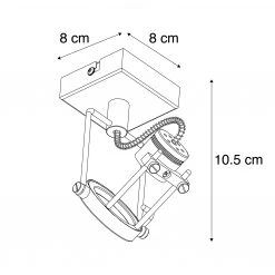 Am billigsten 🥰 QAZQA Industriespot Stahl drehbar und kippbar - Suplux 🥰 10 Am billigsten 🥰 QAZQA Industriespot Stahl drehbar und kippbar - Suplux 🥰 -Deckenleuchten Verkaufs-Shop 8064 94732 3