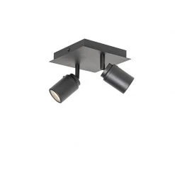 Beste Bewertungen von 🌟 QAZQA Professional Moderner Badspot schwarz quadratisch 2-flammig IP44 - Ducha 👏 -Deckenleuchten Verkaufs-Shop 8074 105234 7