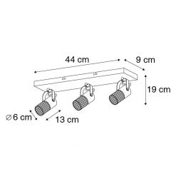 Auslauf 🎁 Trio Leuchten Industrielle Deckenleuchte schwarz mit Holz 3-Licht - Manon 🤩 -Deckenleuchten Verkaufs-Shop 8082 103665 2