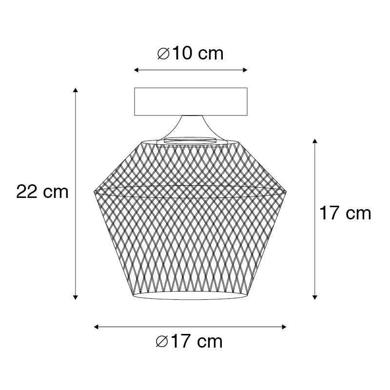 Neu ✔️ QAZQA Art Deco Deckenleuchte Messing mit Rauchglas - Karce 🎁 5 Neu ✔️ QAZQA Art Deco Deckenleuchte Messing mit Rauchglas - Karce 🎁 – Bild 5