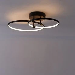 Großhandel ✨ QAZQA Design Deckenleuchte schwarz inkl. LED 3-Stufen dimmbar - Joaniqa 😍 -Deckenleuchten Verkaufs-Shop 8100 103413 13