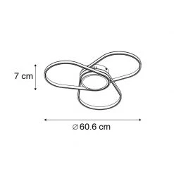 Großhandel ✨ QAZQA Design Deckenleuchte Messing inkl. LED 3-stufig dimmbar - Spas ❤️ -Deckenleuchten Verkaufs-Shop 8101 102941 4