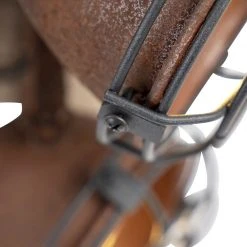 Blitzangebot 🎁 QAZQA Industriestrahler rostbraun mit Holz kippbar 4-Licht - Gina 💯 -Deckenleuchten Verkaufs-Shop 8103 96675 7