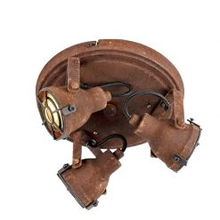 Schlussverkauf 👏 QAZQA Industrieller Spot im Rostdesign 3-Flammig - Sorra 😀 -Deckenleuchten Verkaufs-Shop 8108 96681 6