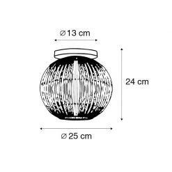 Aktion 👏 QAZQA Orientalische Deckenlampe Seegras - Canno 😀 -Deckenleuchten Verkaufs-Shop 8132 104837 3