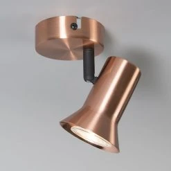 Schlussverkauf 👍 QAZQA Decken- und Wandstrahler Kupfer dreh- und neigbar - Karin 1 🔔 -Deckenleuchten Verkaufs-Shop 8142 92934 4