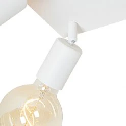 Brandneu ⭐ QAZQA Moderne spot wit vierkant 4-lichts - Facil 🎉 -Deckenleuchten Verkaufs-Shop 8155 105782 2