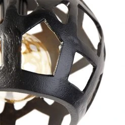 Beste Bewertungen von ✨ QAZQA Industrielle Deckenleuchte schwarz - Bobby 😉 -Deckenleuchten Verkaufs-Shop 8182 105072 2