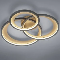 Rabatt 😉 Trio Leuchten Design plafondlamp zwart incl. LED 3-staps dimbaar - Joran 🥰 -Deckenleuchten Verkaufs-Shop 8190 105874 2