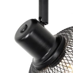 Neu ⭐ QAZQA Industriespot schwarz - Bliss Mesh 😍 -Deckenleuchten Verkaufs-Shop 8206 104476 8