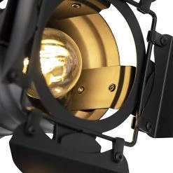 Billig ✨ QAZQA Industriestudio Spot schwarz drehbar und kippbar - Film ❤️ -Deckenleuchten Verkaufs-Shop 8219 96894 5