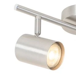 Angebote ✔️ QAZQA Moderne Deckenleuchte Stahl 2-flammig verstellbar - Jeana 😉 -Deckenleuchten Verkaufs-Shop 8229 103880 4