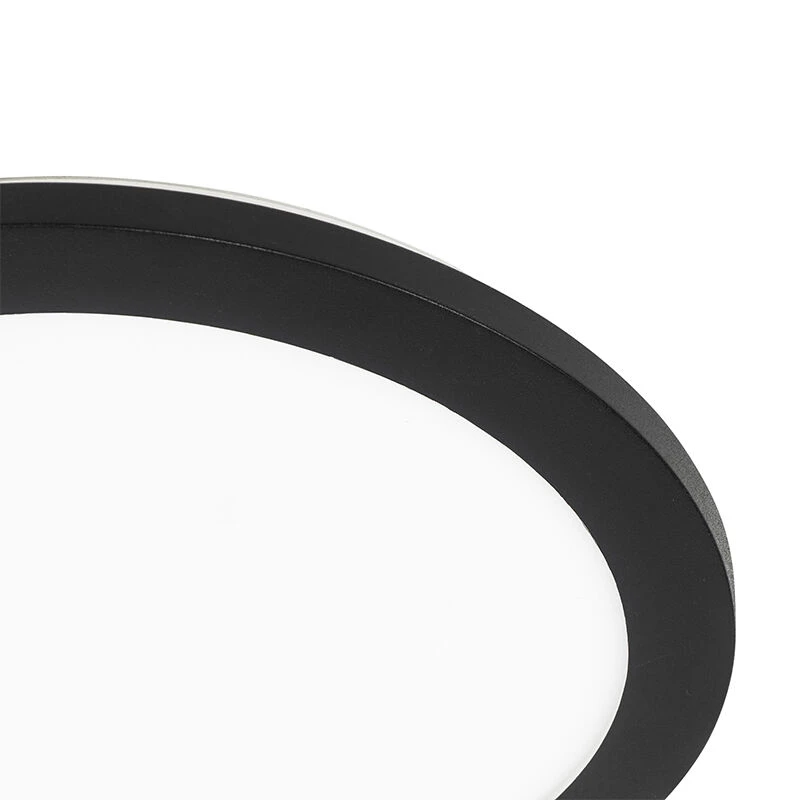 Blitzangebot 🥰 QAZQA Deckenleuchte schwarz 30 cm inkl. LED 3-stufig dimmbar IP44 - Steve 🎉 8 Blitzangebot 🥰 QAZQA Deckenleuchte schwarz 30 cm inkl. LED 3-stufig dimmbar IP44 - Steve 🎉 – Bild 8