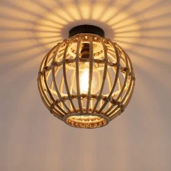 Schlussverkauf 😉 QAZQA Nationale Deckenleuchte Bambus - Canna 😍 -Deckenleuchten Verkaufs-Shop 8259 98430 10