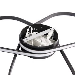 Bestpreis 🌟 QAZQA Design Deckenleuchte schwarz inkl. LED 3-Stufen dimmbar - Spas 😉 -Deckenleuchten Verkaufs-Shop 8271 102939 9