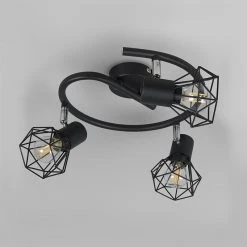 Schlussverkauf ✔️ QAZQA Art Deco Spot schwarz schwenk- und neigbar - Mosh 3 🎉 -Deckenleuchten Verkaufs-Shop 8296 93948 8