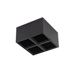 Bestpreis 👍 QAZQA Designspot schwarz 4-flammig - Qubo Honey ❤️ -Deckenleuchten Verkaufs-Shop 8303 98857 12