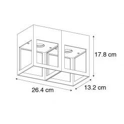 Aktion 🔔 QAZQA Moderne Deckenleuchte schwarz 2-Licht - Cela 🎉 -Deckenleuchten Verkaufs-Shop 8305 102839 3
