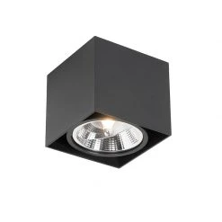 Blitzangebot 😍 QAZQA Professional Design-Spot schwarzes Quadrat AR111 - Box 👏 -Deckenleuchten Verkaufs-Shop 8307 105054 5