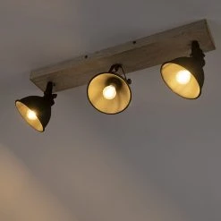 Billig 🥰 Leuchten Direct Rustikaler Strahler schwarz 3-Flammig - Fors 🛒 -Deckenleuchten Verkaufs-Shop 8312 98981 9