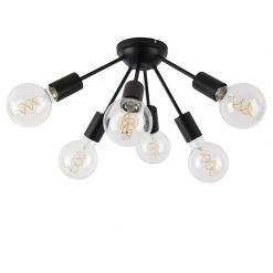 Großhandel 😀 QAZQA Design Deckenleuchte schwarz 30 cm 6-Lichter - Sputnik ⭐ -Deckenleuchten Verkaufs-Shop 8313 102464 17