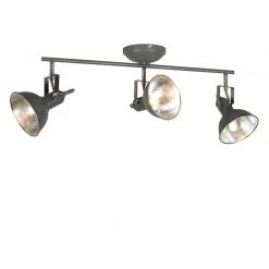 Rabatt ✨ QAZQA Drehbarer und neigbarer Industriestrahler in Anthrazit - Tommy 3 🌟 -Deckenleuchten Verkaufs-Shop 8314 93337 2