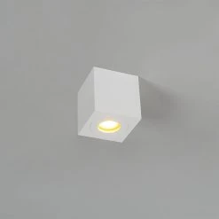 Budget 🎁 QAZQA Modernes Badezimmer vor Ort weißes Quadrat IP44 - Capa 🥰 -Deckenleuchten Verkaufs-Shop 8316 102874 8