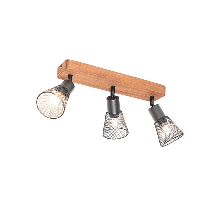 Beste Bewertungen von 😉 QAZQA Industriële spot zwart met hout 3-lichts - Kristina 🔥 6 Beste Bewertungen von 😉 QAZQA Industriële spot zwart met hout 3-lichts - Kristina 🔥 – Bild 6