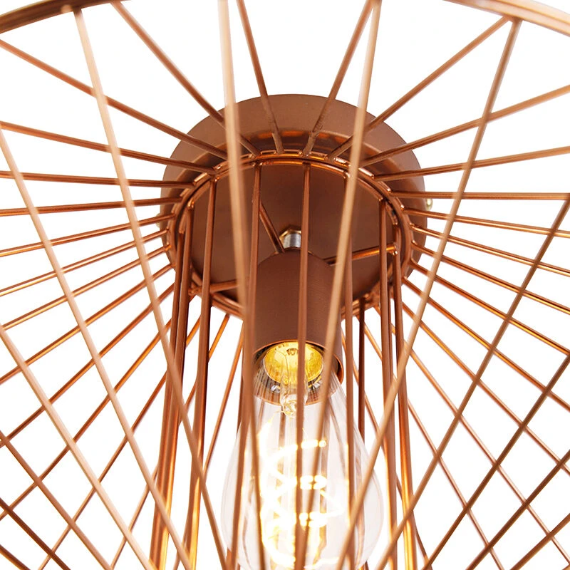 Billig 😍 QAZQA Design-Deckenleuchte Kupfer - Zahra 😉 5 Billig 😍 QAZQA Design-Deckenleuchte Kupfer - Zahra 😉 – Bild 5