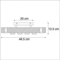 Blitzangebot 🥰 QAZQA Smarte Industrie-Deckenleuchte Holz mit Stahl inkl. 4 WiFi A60 - Reena 🥰 -Deckenleuchten Verkaufs-Shop 8355 104679 3